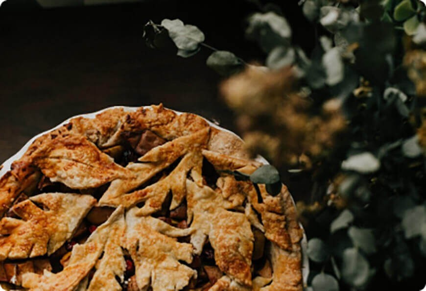 Lemon Blueberry Streusel Pie